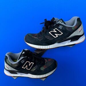 New Balance 530 Low Suede Trainers W530MOW Black/White/Floral UK5.5/US7.5/EU38